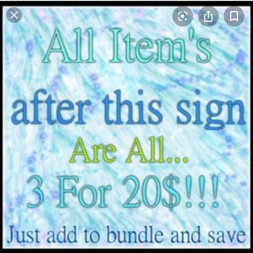 Hello this store is bundles every time 3 for $20